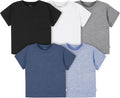 Gerber Baby & Toddler 5-Pack Solid Short Sleeve T-Shirts Jersey 160 GSM