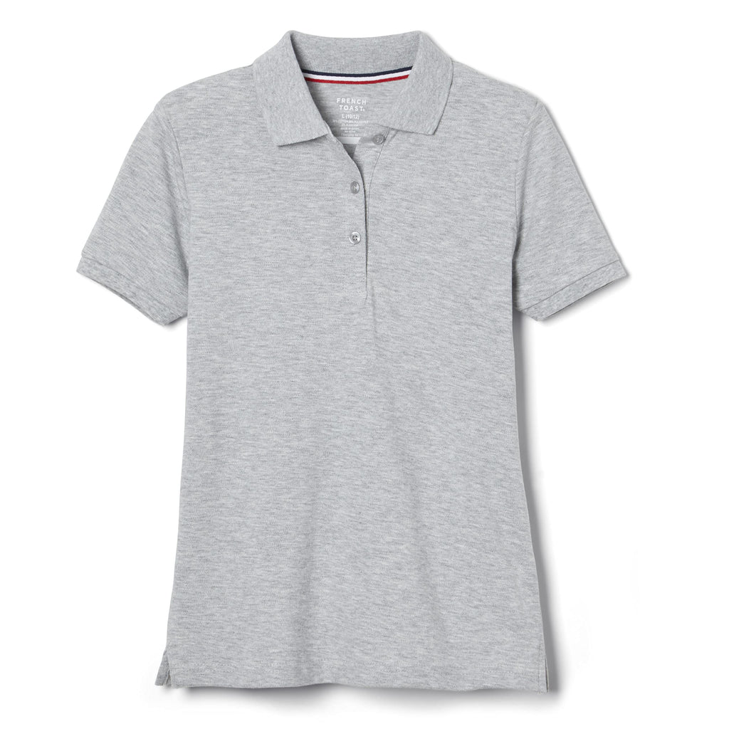 French Toast Women's Cotton Blend Stretch Pique Short Sleeve Polo Shirt