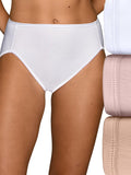 Vanity Fair Women's Illumination Hi Cut Panties, Silky Stretch & Satin Trim