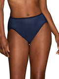 Vanity Fair Women's Illumination Hi Cut Panties, Silky Stretch & Satin Trim