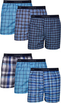Hanes Men's Underwear Boxers Pack, Cool & Breathable Cotton Underwear, Moisture-Wicking Boxers for Men