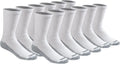 Dickies Men's Dri-tech Original Moisture Control Crew Socks, Available in M-xxl (6, 12, 18 Pairs)