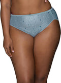 Vanity Fair Women's Illumination Hi Cut Panties, Silky Stretch & Satin Trim