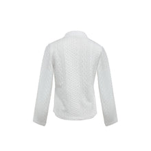 Load image into Gallery viewer, Women's Fashionable Solid Color Textured Fabric Stand Up Collar Jacket