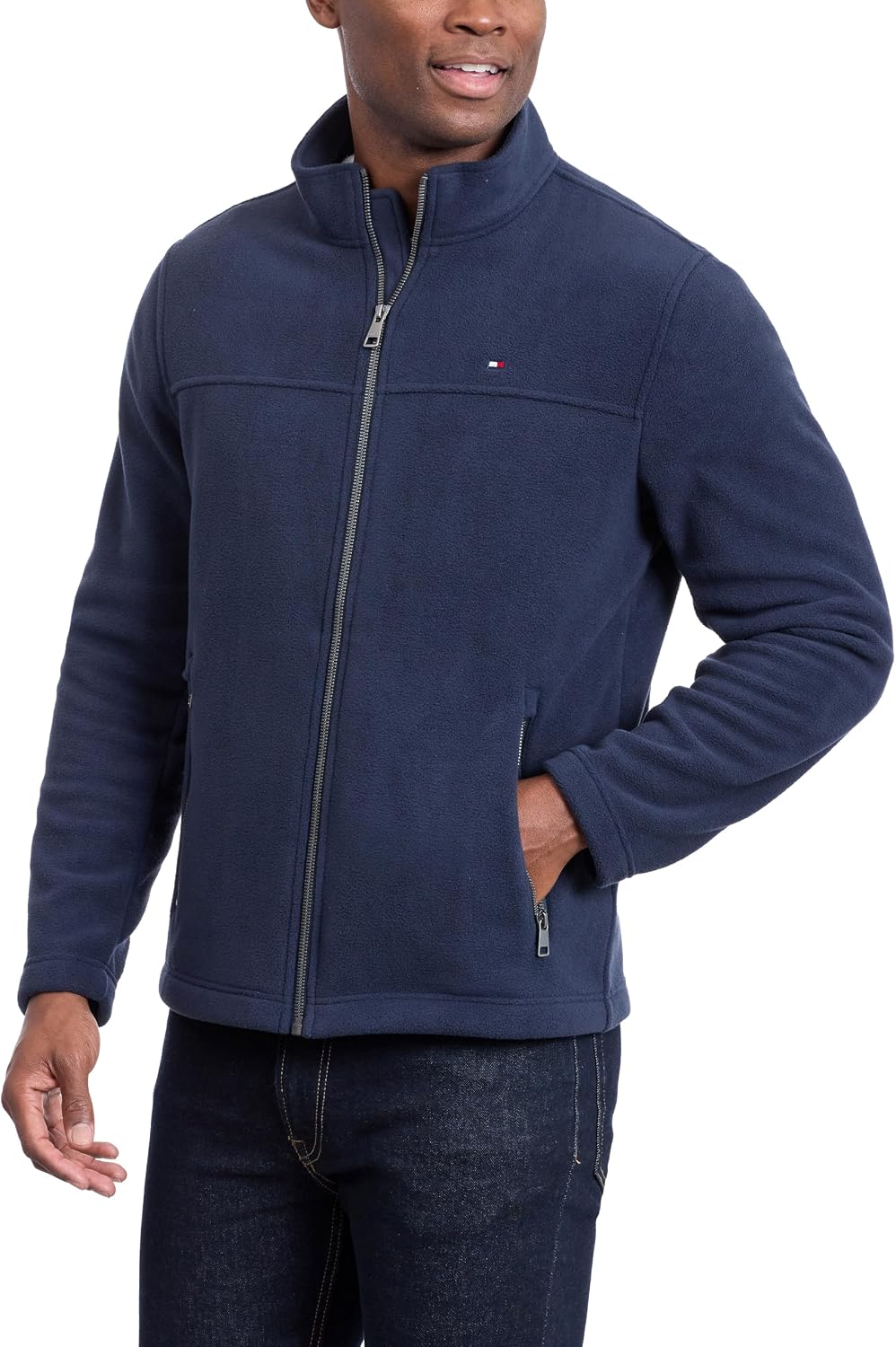Tommy Hilfiger Men's Classic Zip Front Polar Fleece Jacket