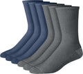 Hanes Men's Crew & Over the Calf Socks Pack, Max Cushioned Moisture-wicking Stay Dry Socks, Athletic Socks, 6, 8 Or 12-pairs