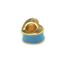 Load image into Gallery viewer, Enamel Heart Spacer Beads, Sku#G432