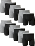 Hanes mens Underwear Boxer Briefs Pack, Cool & Breathable Cotton Moisture-wicking Underwear for Men, No Ride Up