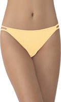 Vanity Fair Women's Illumination String Bikini Panties, Silky Stretch & Satin Trim