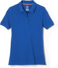 French Toast Women's Juniors' Short Sleeve Stretch Pique Polo Shirt