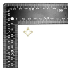 Load image into Gallery viewer, CZ Gold Silver Frame Flower Charm Pendant, Sku#A300