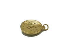 Load image into Gallery viewer, Gold CZ North Star On Round Coin Charm, Sku#LK685