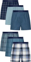 Hanes Men's Underwear Boxers Pack, Cool & Breathable Cotton Underwear, Moisture-Wicking Boxers for Men