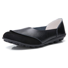 Load image into Gallery viewer, Women's Korean Casual Slip-On Loafers | Low Heel Round Toe Leather Shoes