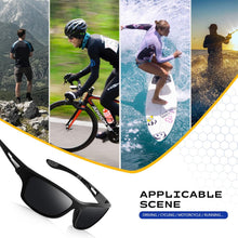 Load image into Gallery viewer, suoso Polarized Sports Sunglasses for Men: UV400 Protection Glasses Wrap Around Goggles for Driving Fishing