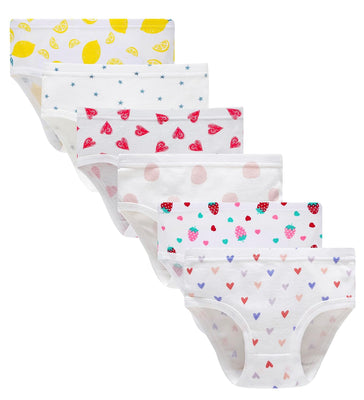 Barara King Little Girls' Soft Cotton Underwear Toddler Undies Kids panties