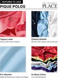 The Children's Place Boys' Short Sleeve Pique Polo, 3 Pack