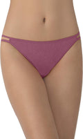 Vanity Fair Women's Illumination String Bikini Panties, Silky Stretch & Satin Trim