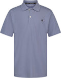 Calvin Klein Boys Short Sleeve Micro Pique Solid Polo, Button Closure, Soft & Comfortable