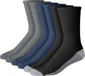 Hanes Men's Crew & Over the Calf Socks Pack, Max Cushioned Moisture-wicking Stay Dry Socks, Athletic Socks, 6, 8 Or 12-pairs