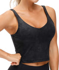 THE GYM PEOPLE Women’s Longline Sports Bra Wirefree Padded Medium Support Yoga Bras Gym Running Workout Tank Tops