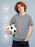 5 Pack Boys Shirts Youth Athletic Dry Fit Shirts Short Sleeve T-Shirt Tops