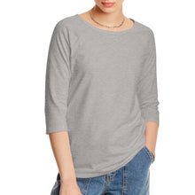 Load image into Gallery viewer, Hanes Women's Raglan Sleeve Stretch Cotton Crewneck Tee