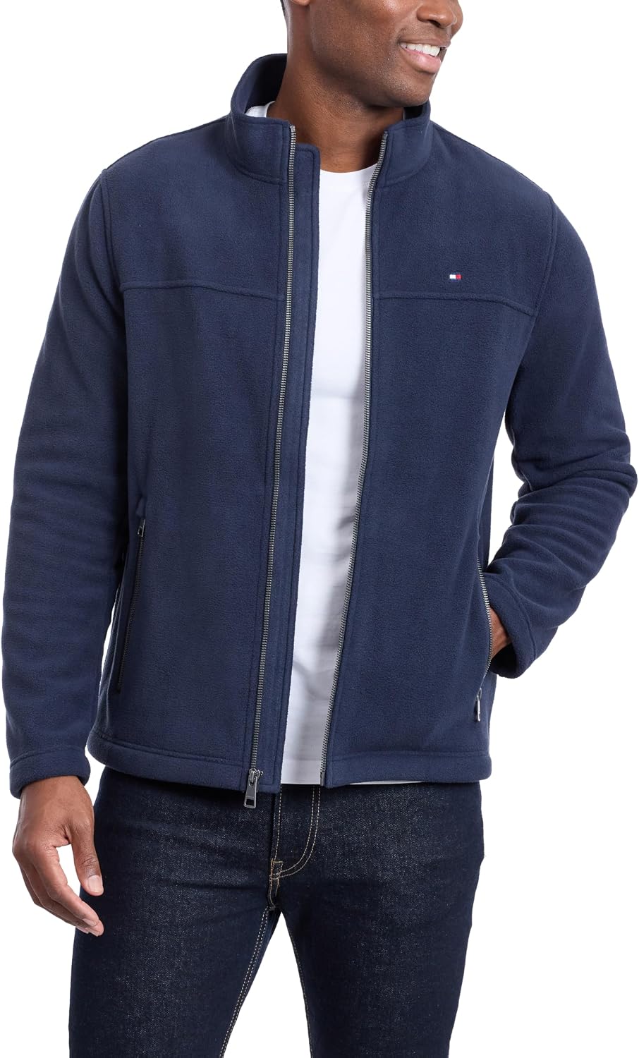 Tommy Hilfiger Men's Classic Zip Front Polar Fleece Jacket