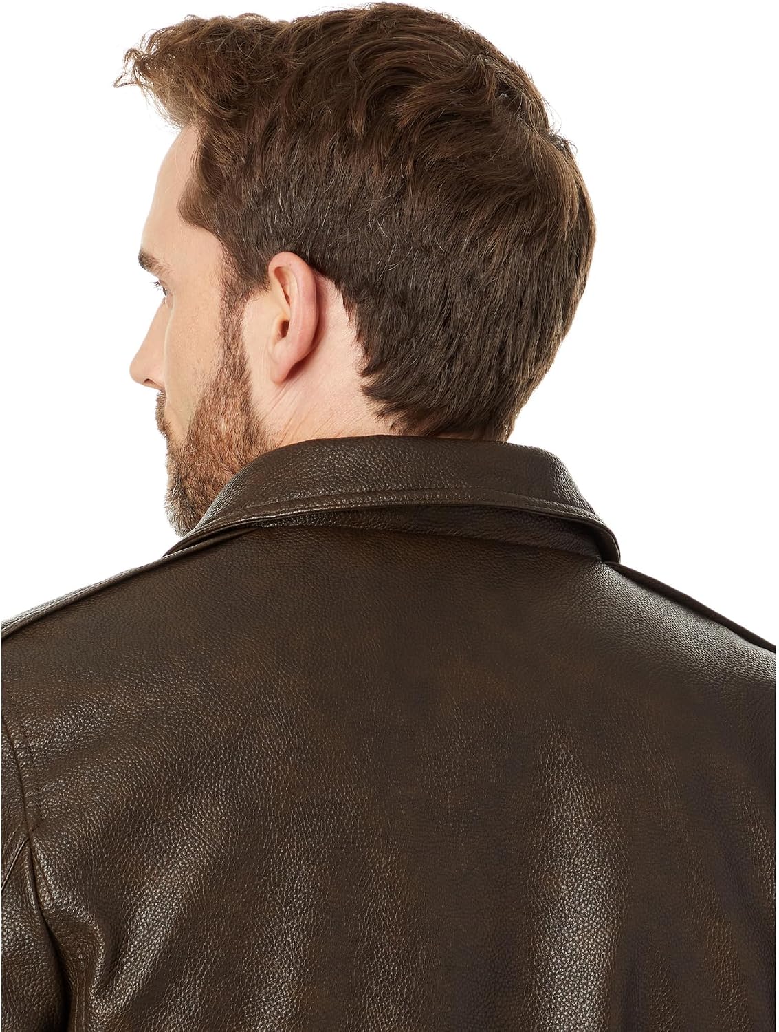 Levi's Men's Faux Leather Aviator Bomber Jacket With Sherpa Collar