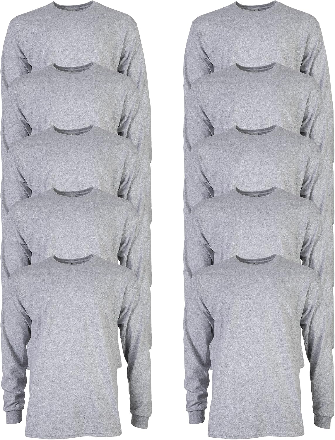Gildan Adult Ultra Cotton Long Sleeve T-Shirt, Style G2400, Multipack