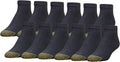 GOLDTOE Men's 656P Cotton Ankle Athletic Socks, Multipairs
