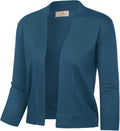 GRACE KARIN Women Cardigan Sweaters Lightweight Knit Cropped Cardigans Trendy 3/4 Sleeve Shrug Bolero S-3XL