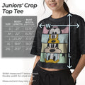 Disney Women's Disney Characters Crew Crop Women's Mineral Wash Short Sleeve Crop Tee