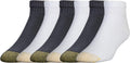 GOLDTOE Men's 656P Cotton Ankle Athletic Socks, Multipairs
