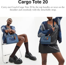 Load image into Gallery viewer, COACH Women's Camo Cargo Tote 20