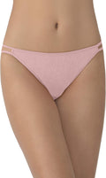 Vanity Fair Women's Illumination String Bikini Panties, Silky Stretch & Satin Trim