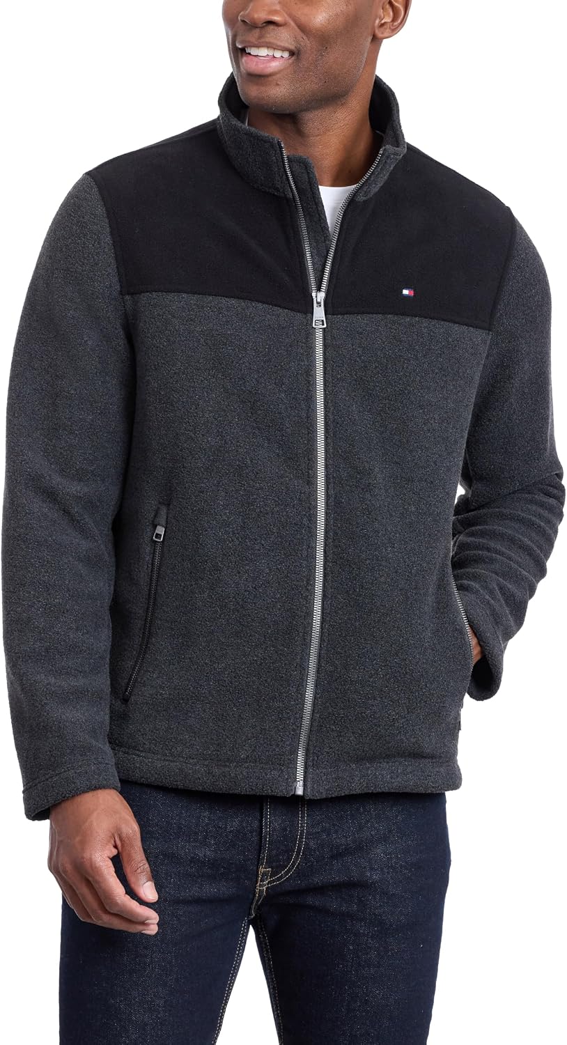 Tommy Hilfiger Men's Classic Zip Front Polar Fleece Jacket
