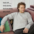 Hanes Men's Sweatshirt, EcoSmart Fleece Crewneck Sweatshirt, Big & Tall Available, 1 or 2-Pack