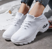 Load image into Gallery viewer, Women's Knit Platform Sneakers | Waterproof Round-Toe Flying Weave Shoes