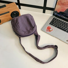 Load image into Gallery viewer, Retro Harajuku Canvas Crossbody Bag – Artistic Streetwear Commuter Bag for Women