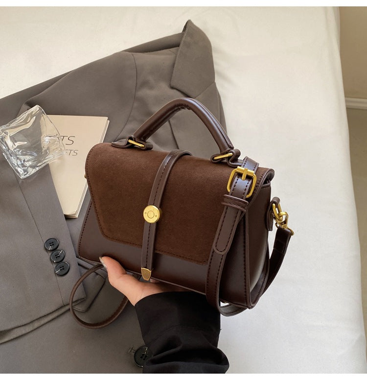 Women's PU Leather Crossbody Bag - Urban Minimalist Horizontal Rectangular Shoulder Bag with Adjustable Strap