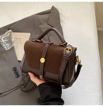 Load image into Gallery viewer, Women's PU Leather Crossbody Bag - Urban Minimalist Horizontal Rectangular Shoulder Bag with Adjustable Strap