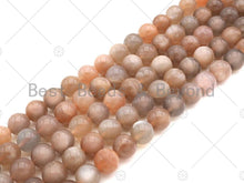 Load image into Gallery viewer, Quality Natural Peach Moonstone Round Faceted/Smooth Beads, U1076