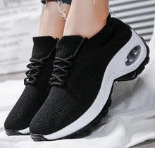 Load image into Gallery viewer, Women's Knit Platform Sneakers | Waterproof Round-Toe Flying Weave Shoes