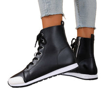 Load image into Gallery viewer, Women's Side-Zip Flat Ankle Boots - Casual Round Toe Winter Boots