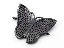 Load image into Gallery viewer, CZ Micro Pave Mixed Color Butterfly Connector 20x25mm, CZ Pa