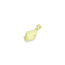 Load image into Gallery viewer, Clear CZ Gold FACE Book  Charm Pendant, Sku#LK1203