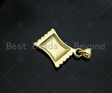 Load image into Gallery viewer, Colorful Enamel Sweet Heart Candy Rectangle Shape Pendant,18K Gold Filled Enamel Charm,Enamel Jewelry,15x20mm,Sku#LK333