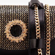 Load image into Gallery viewer, The Valencia Black &amp; Gold Handbag