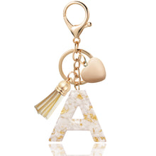 Load image into Gallery viewer, Personalized Heart Shell Letter Pendant Necklace with Tassel - A-Z Initial Charm